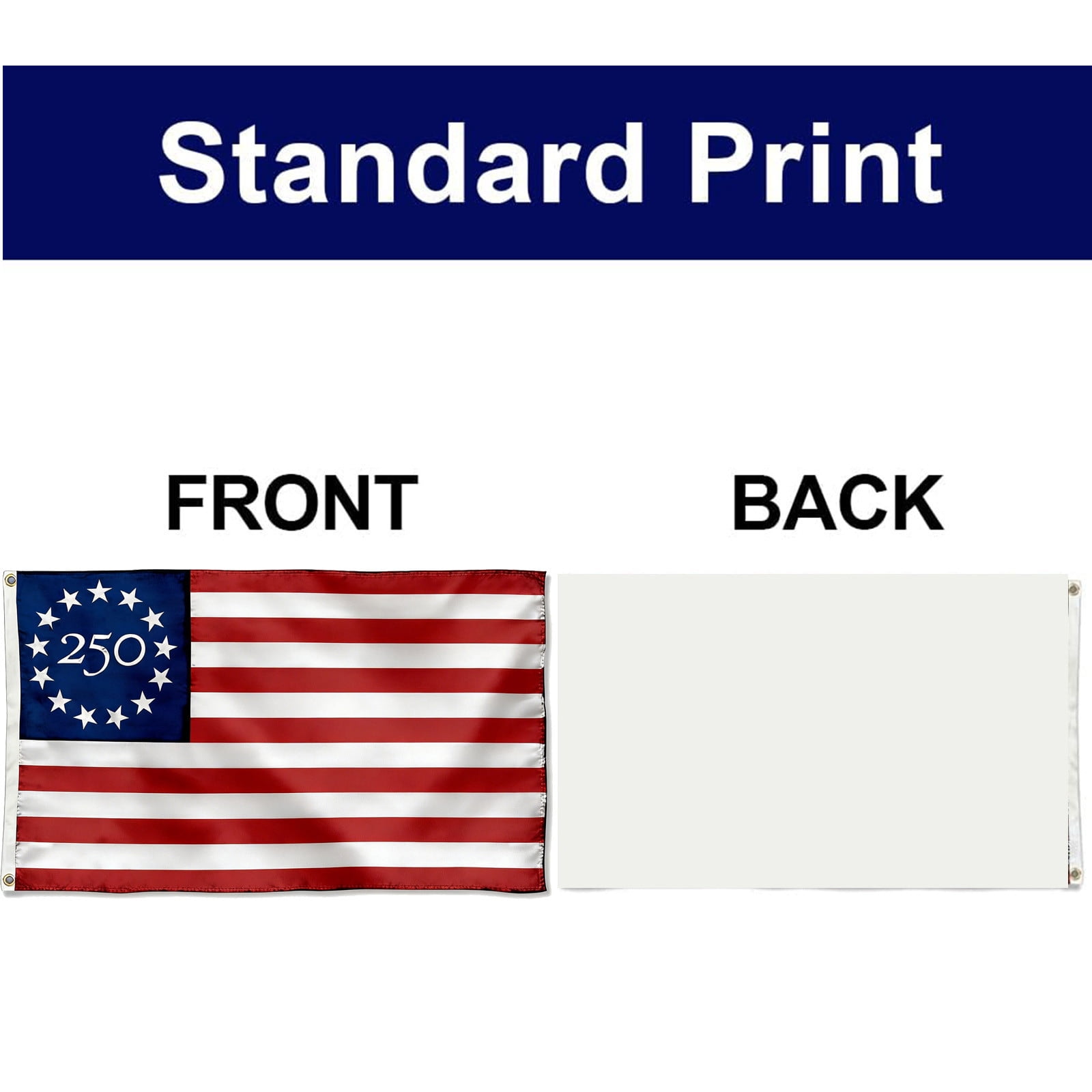 Clearance! 250th Anniversary USA Flag 3x5 Feet, Outdoor Polyester Patriotic Flag with Brass Grommets, Commemorates 1776-2026, Great for Porches, Yards, Parades, and Historical Events