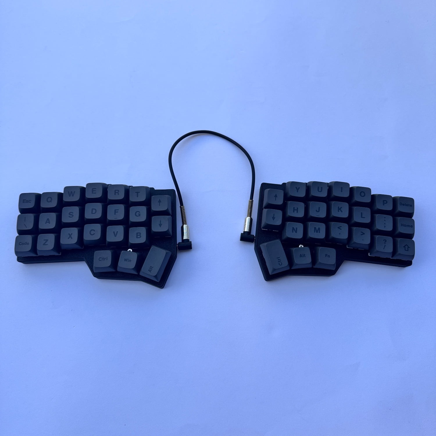 Corne V4 Split Keyboard with Keycaps and Switches Included, Hot-Swappable Ergo Design, RGB Backlight