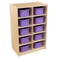 thumbnail image 3 of Vertical Storage with (10) Brown Trays, 3 of 3
