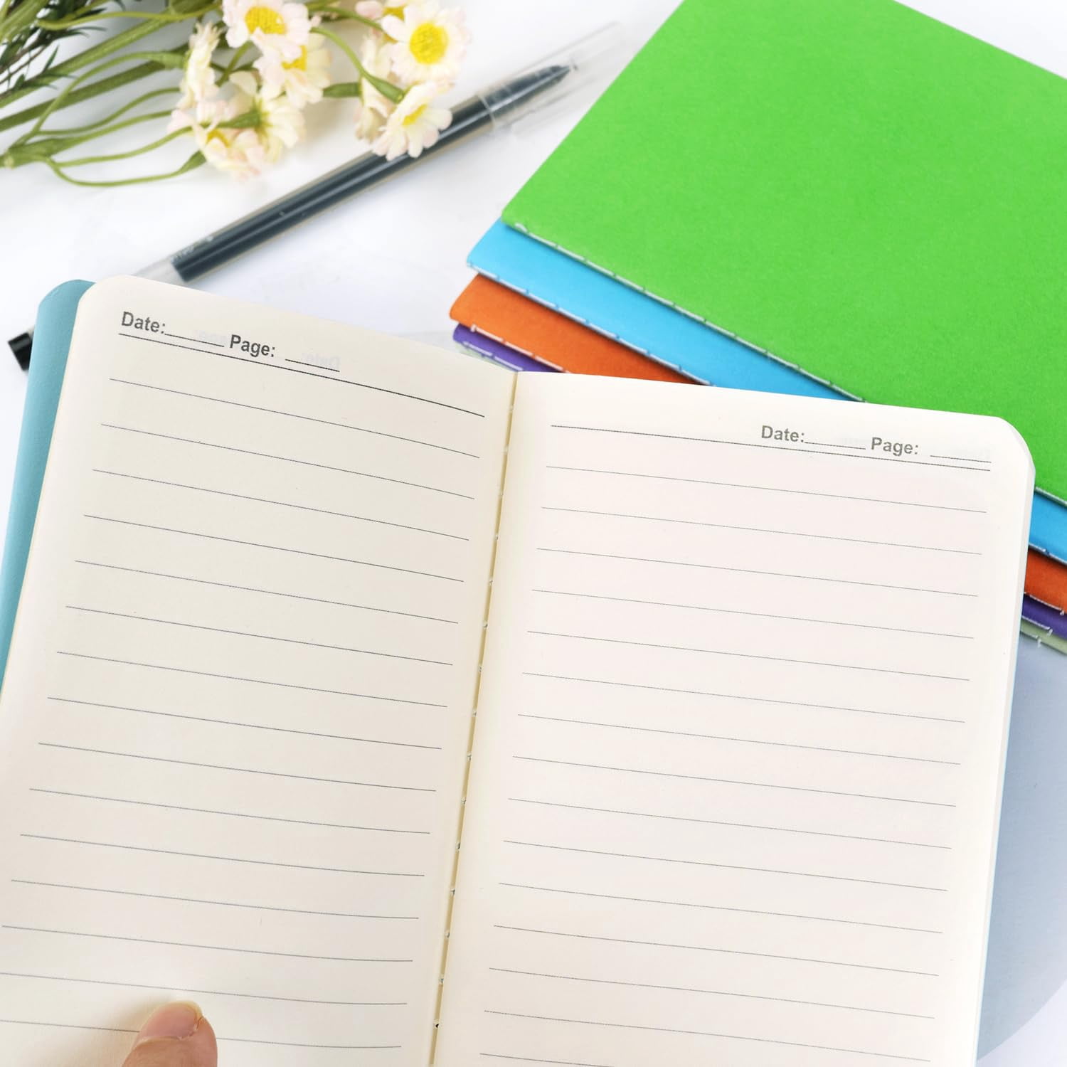Small Lined Notepads Bulk 60 Pack (30 Sheets/60 Pages) Mini Journal Pocket Notebooks Set Colorful Cover For 3.5 X 5.5 Inches