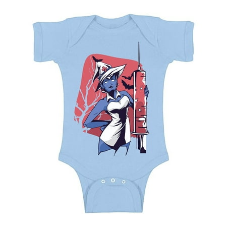 

Awkward Styles Halloween Baby Bodysuit Witch Nurse Romper