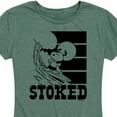 thumbnail image 3 of Peanuts - Stoked - Women's Short Sleeve Graphic T-Shirt, 3 of 6