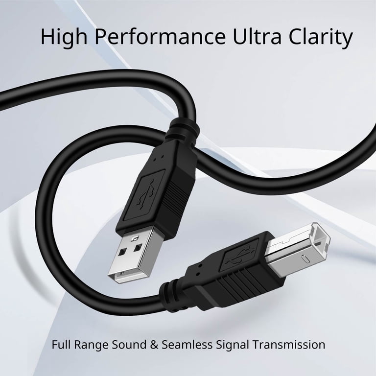 USB A to USB B Cable - USB B to A Printer Cable 5ft 2.0 Type B