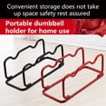 thumbnail image 2 of Dumbbell Rack Professional Non-slip Strong Load-bearing Strengthened Space-saving Place Barbell Standing Type Dumbbell Storage Stand Gym Accessories for Workout, 2 of 7