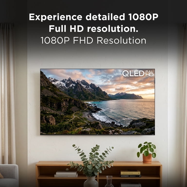 40 Inch 1080p Fhd Smart Roku Tv With Qled photo 3