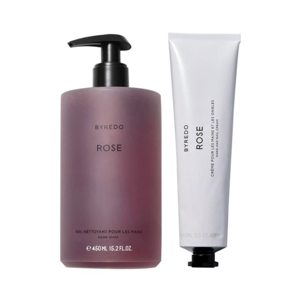 Byredo Rose Scented Hand Wash and Cream Set 15.2oz Hand Wash, 3.4oz