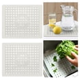 thumbnail image 1 of MesaSe 2pcs Kitchen Sink Mats   Rubber Sink Mat  Kitchen Sink Grid Protector  Non-Slip Drain Pad Protector with Cuttable Center Drain  Collapsible Sink Grates for Kitchen Sink  Grey  12x1, 1 of 6