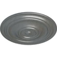 thumbnail image 3 of 31 1/2"OD x 2 1/2"P Traditional Ceiling Medallion (Fits Canopies up to 8 1/4"), Hand-Painted Platinum, 3 of 6