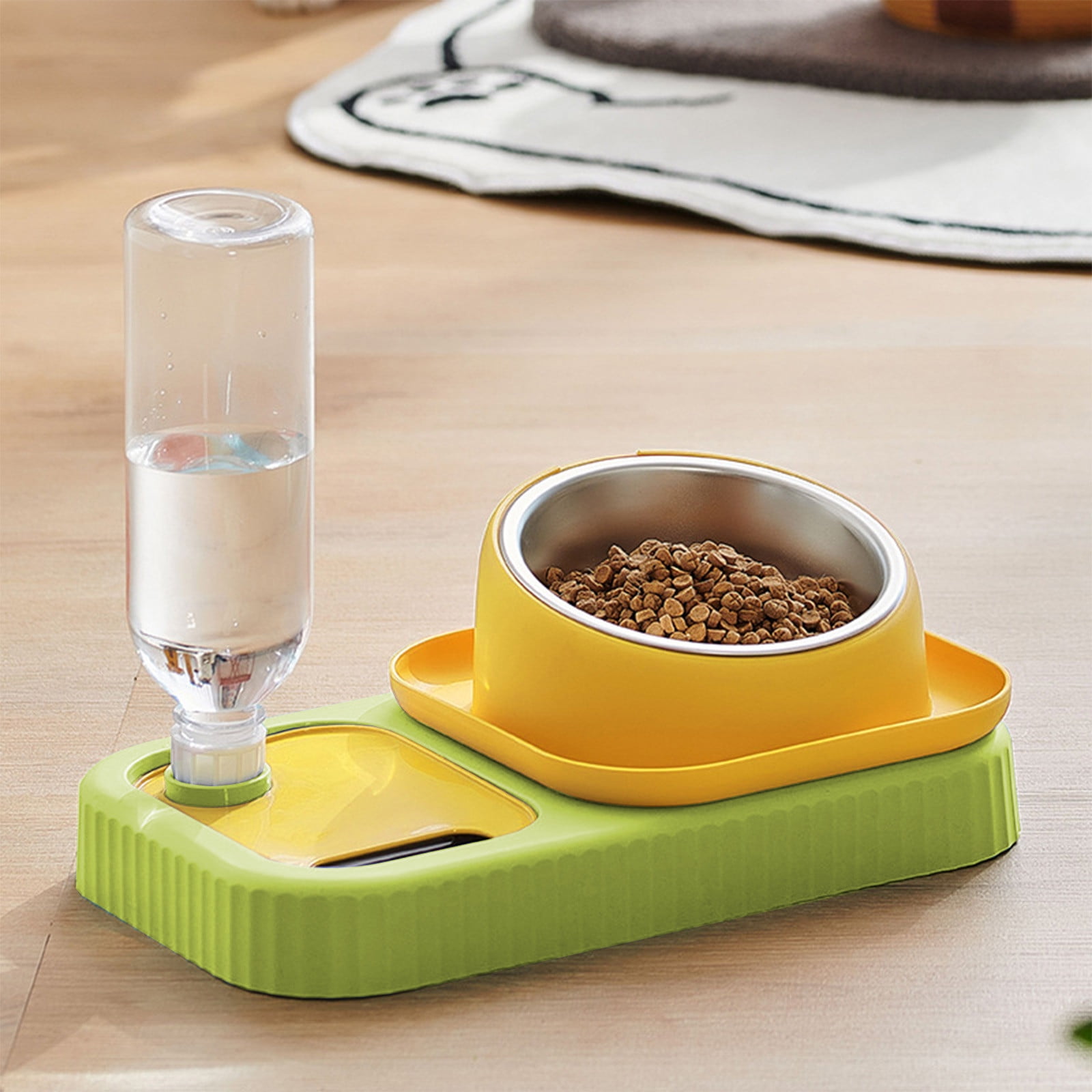 Cat Slow Feeder Wet Food,Pet Food and Water Bowl Set Cat Wet Food Bowl,Indoor Cats Food Bowls Food Bowl,Cat Food Plates Kitty Food Bowls
