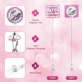 thumbnail image 5 of Retractable ID Badge Holder - Lightweight Nurse & Office Accessory with Swivel Clip, Glitter Design (Pink/Blue Options) - Perfect for Healthcare Workers, Teachers, and Professionals, 5 of 5