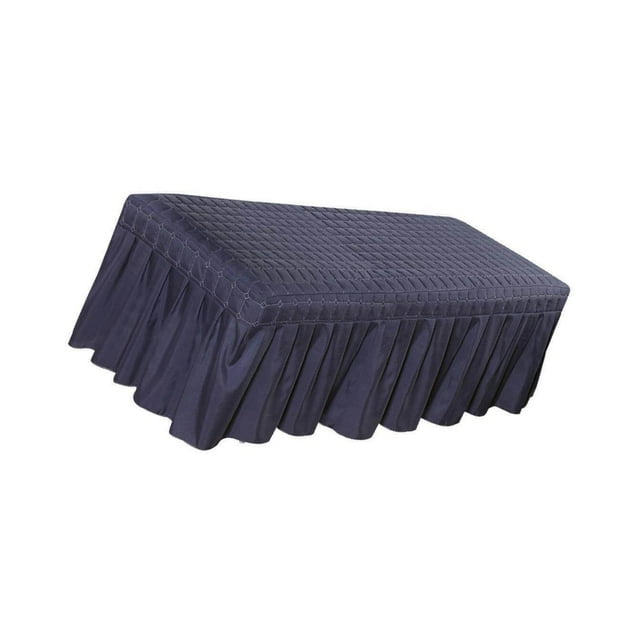 fastboy Housse de Cantonnière de Table de Massage Cosmétique avec Trou Bleu Foncé-185x70cm