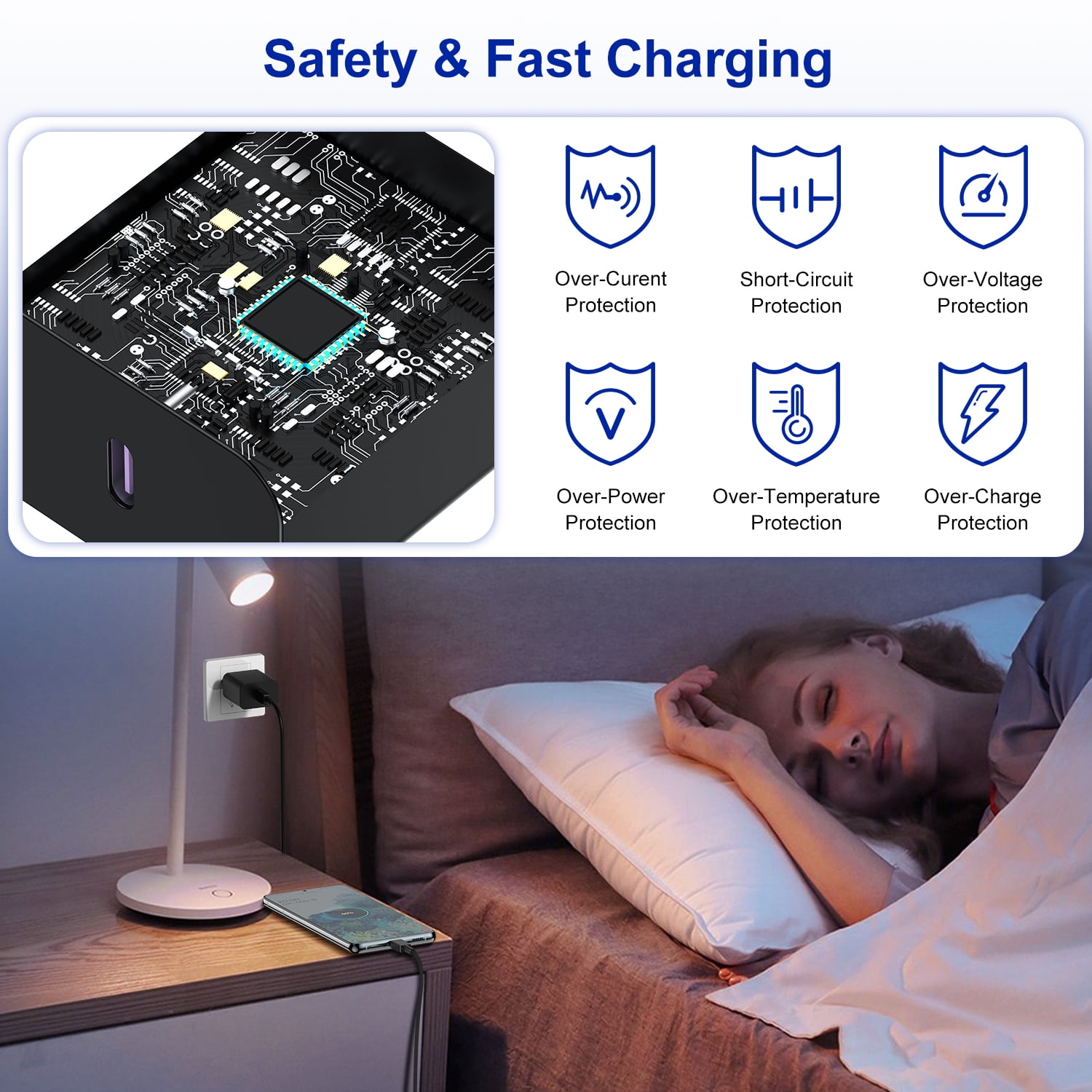 Super Fast Charger with Type C Cable 10ft , 2Pack 45W USB C Wall Charger Block Adapter and Android Phone Charger Cord for Samsung Galaxy  S26 S25/S24 Ultra/S24/S24+/S23 Ultra/S23/S22 Ultra/S22/S21
