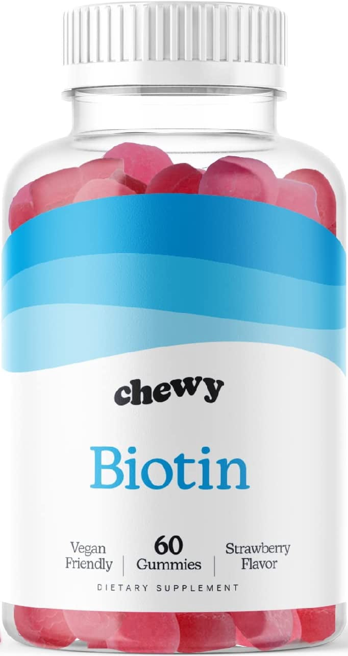 Biotin Gummies for Hair Growth by Chewy 10,000mcg per Serving