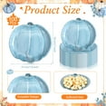 thumbnail image 2 of Sliner 100 Pcs Blue Pumpkin Paper AFN1Plates, 7 Inch, Thanksgiving, Fall, Daily Meals, Disposable, Round, Matte, Single Layer Cardboard, Dinner Plates, 2 of 3