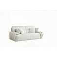 thumbnail image 2 of Modern Grey Corduroy Power Motion Sofa 220cm with Sleeper & USB Ports, 2 of 17