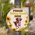 thumbnail image 4 of Proud Brittany Spaniel Mom Happy Mother's Day with Love Round Wood Sign Brittany Dog Lover Gifts Idea Hanging Wall Home Decor - 02003, 4 of 5