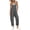 Dark Gray, variant on Sentmoon Womens Overalls Loose Fit Womens Outfits Summer Regular Fit Solid Color Sleeveless V Neck Adjustable Strap Jumpers for Women Casual with Pockets S-3XL