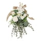 thumbnail image 3 of Guirnalda de flores artificiales con forma de lágrima y adorno luminoso para interiores Blanco, 3 of 9