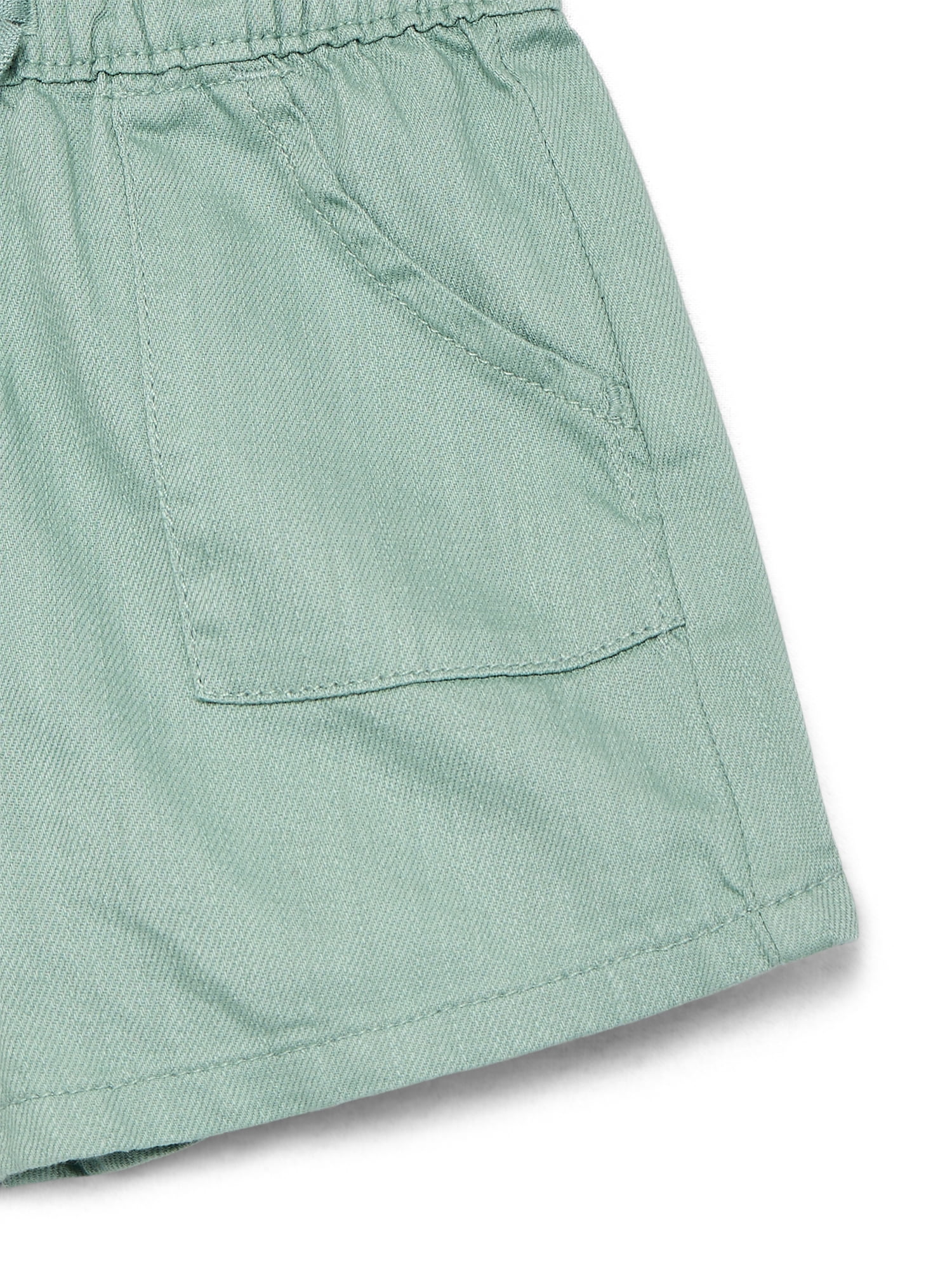 Wonder Nation Baby Girl Woven Shorts, Sizes 0-24 Months