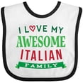 thumbnail image 3 of Inktastic Italy Love My Awesome Italian Family Boys or Girls Baby Bib, 3 of 4
