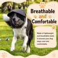 thumbnail image 4 of ARVOV Dog Face Cover, Dog Outdoor Protection Mask, Breathable Adjustable Mesh Head Guard for Small and Medium Dogs,Dog Safety Mesh Protector for Outdoor Hiking Camping, 4 of 7