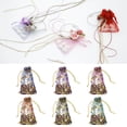 thumbnail image 5 of Uxcell Organza Bag, Sheer Flower Heart Mesh Bags Drawstring Gift Bags Bulk Party Favor Bag Jewelry Pouches Red-Gold 4" x 5", 5 of 6