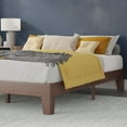 thumbnail image 6 of Flash Furniture Evelyn Collection Wood Platform Bed Frame, Walnut, Queen, 6 of 11