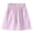 Purple, variant on Liweisiy Summer Shorts for Girls 4-16Y Ruffled Elastic Waist Pleated Casual Cute Long Shorts with Pockets, Purple 9-10 Years