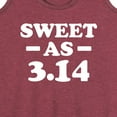 thumbnail image 3 of Instant Message - Sweet As 3.14 - Women's Racerback Tank Top, 3 of 6