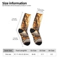 thumbnail image 2 of Honeii Golden Horned White Dragon Print Adult Socks,Crew Socks,Casual Calf Socks,Daily Wear Socks for Men & Women, Perfect for Sports, Casual and Everyday Use, 2 of 6