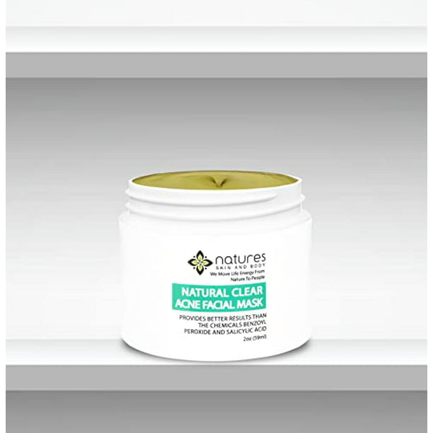 Jachtluipaard Aftrekken voor Natural Clear Acne Treatment Facial Mask – Works Better Than Benzoyl  Peroxide And Salicylic Acid to Clear Acne Spots, Zits, Blemishes And Remove  Blackheads And Gunk From Deep In The Pores-All Natural -
