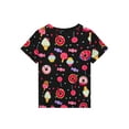 thumbnail image 5 of WIBACKER 3-12Y Girls Pajamas Set Kids Donuts Sleepwear 2 PCS Short Sleeve Top and Shorts Pants for Toddler Girls Summer Jammies, 5 of 14