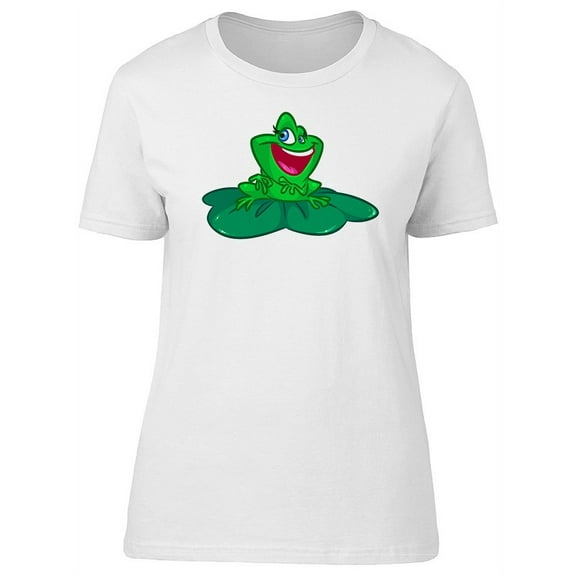 Frog In Lily Pad T-Shirt Women -Image by Shutterstock, Female Large
