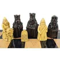 Veronese LARGE Brown Isle of Lewis Medieval Times Chess Men Set No Board