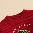 thumbnail image 6 of Cjfdfy Newborn Baby Boy Girl Christmas Sweater Christmas Tree Car Embroidered Long Sleeve Knit Tops Infant Cute My First Christmas Holiday Clothes 0-18M ﻿, 6 of 9