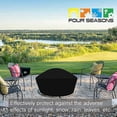 thumbnail image 5 of Fire Pit Cover, Round Outdoor Heavy Duty Waterproof 420d Polyester Thick Pvc Coating Protective Patio Fire Table Covers, 5 of 5
