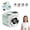 Green, variant on Mini Camera Shaped Portable Fan with 199-Speed Adjustable Strong Breeze and Lanyard for Travel Camping Office