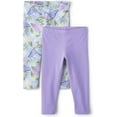 thumbnail image 3 of The Children's Place Baby Girls' and Toddler Print Legging, Butterfly/Purple 2-Pack, 18-24 Months, 3 of 3