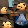 thumbnail image 7 of MYKOMI Panda Night Light for Kids Bedroom, Cute Animal Silicone Nursery Night Light Touch Control Nightlights USB Rechargeable Bedside Lamp for Baby Children Toddlers Women Teen Girls Breastfeeding Gi, 7 of 7