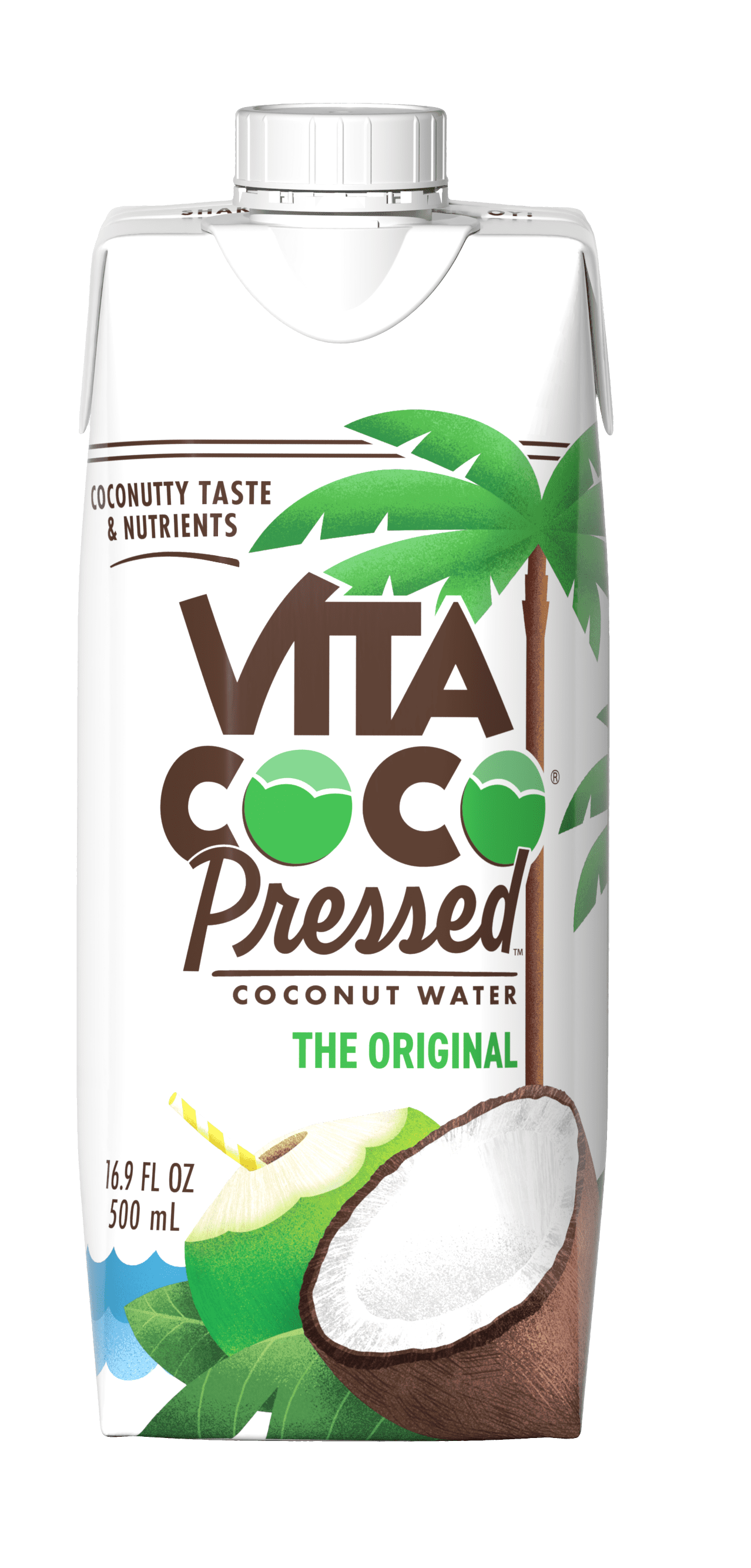 Vita Coco Pressed Coconut Water, Pressed Coconut, 16.9 fl oz Tetra