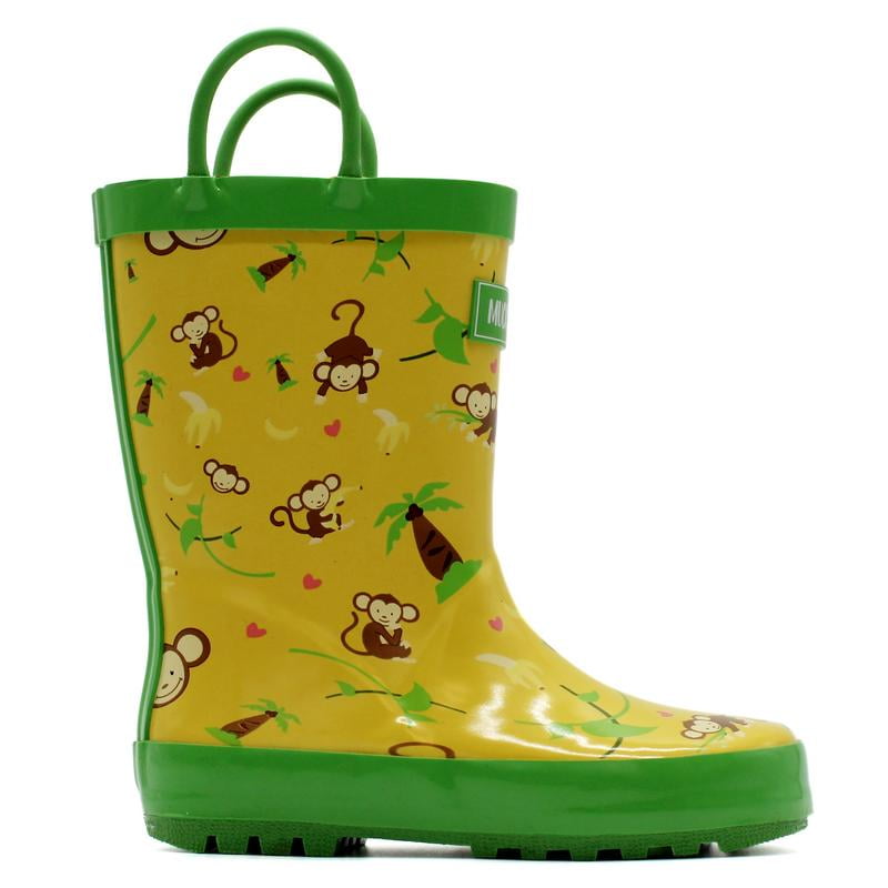 Mucky Wear Childrens Rubber Rain Boots Available in Different Colorful Designs