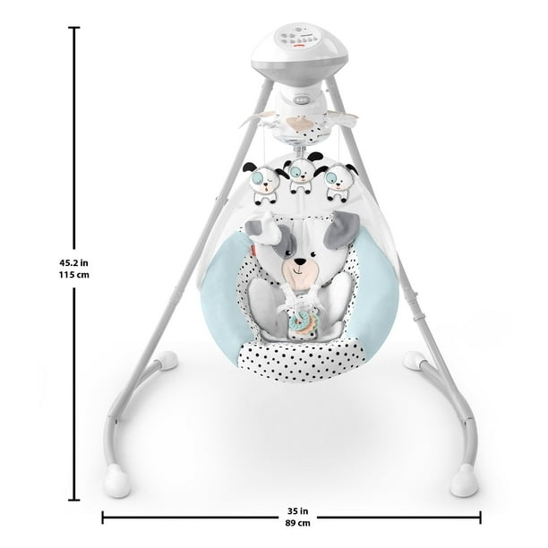 Fisher Price GVF83 Dots Spots Puppy Cradle N Swing Walmart