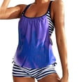 thumbnail image 4 of VerPetridure Womens Tankini Swimsuits Two Piece Bathing Suits for Women Tummy Control Floral Print Modest Swimwear with Boyshorts, 4 of 8