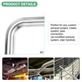 thumbnail image 2 of Uxcell OD 1 Inch 90 Degree Mandrel Bend Elbow, Thicken 1.5 mm 304 Stainless Steel Exhaust Elbow Pipe for Car Modified Exhaust System, Stair Handrail Bend, Height 100 mm, 2 of 7