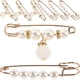 thumbnail image 1 of 8 Uds broche de perlas suéter chal Clip pretina Pin broches de perlas de imitación moda apriete Pin, 1 of 5