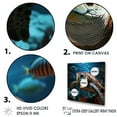thumbnail image 3 of Designart "Serene Abstract Vista I" Animals Turtle Floater Framed Canvas Prints, 3 of 5