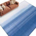 thumbnail image 2 of 6'x9' Area Rugs, Blue White Ombre Indoor Outdoor Area Rug for Living Room Bedroom, Modern Abstract Striped Lines Art Washable Bathroom Rugs Kitchen Floor Carpet Mats Home Decor Aesthetic, 2 of 8