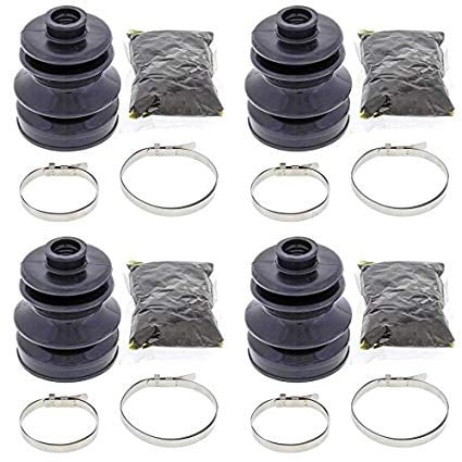 Set of 4 Rear Axle Inner /& Outer CV Boot Kits 1998-2005 Arctic Cat 300 ATV