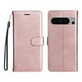 thumbnail image 2 of Nalacover Wallet Case for Google Pixel 8 Pro, Card Slots Holder Magnetic Clasp Premium Luxury PU Leather Flip Folio Cover with Kickstand Wrist Strap Soft Silicone Shockproof Case,Rosegold, 2 of 8