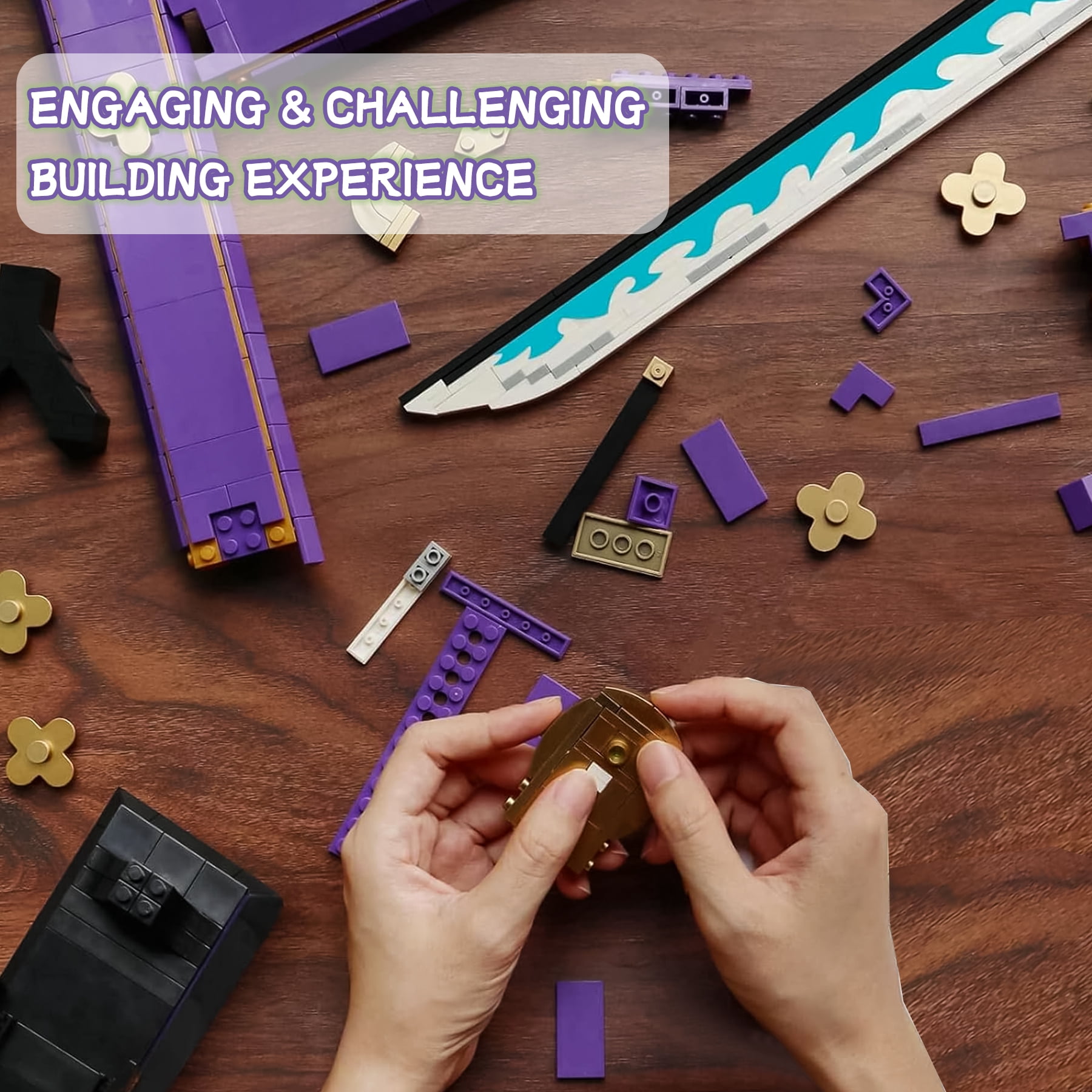 Leimao Building Blocks, 936Pcs, Zoro Enma Yamato Katana Model